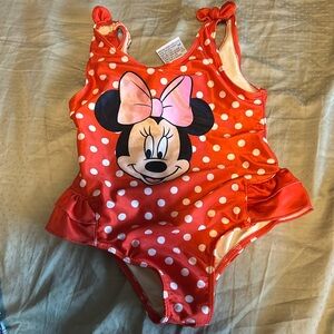Disney Baby Minnie Mouse Polka Dot Swimsuit - 24 months